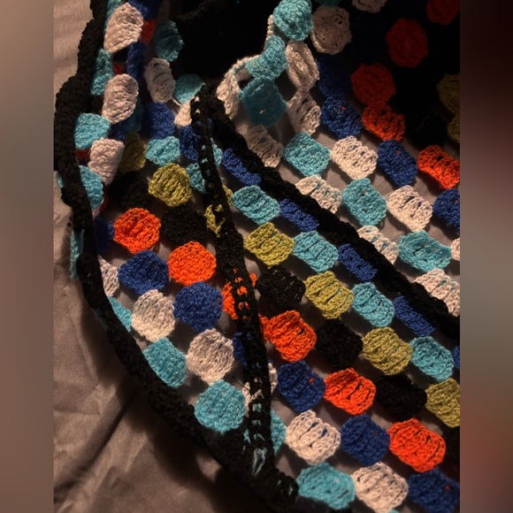 POL granny square full length Crochet Cardigan - Picture 7 of 8